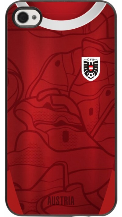Coque iPhone 4/4s - Maillot de football Autriche personnalisable