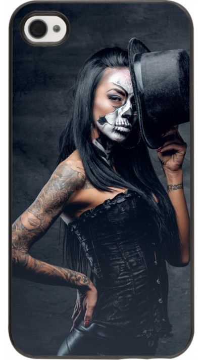 iPhone 4/4s Case Hülle - Halloween 22 Tattooed Girl