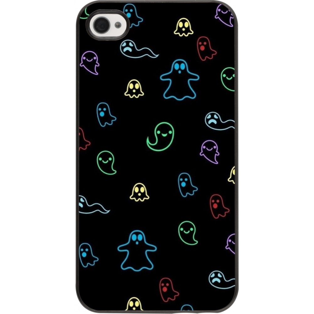 iPhone 4/4s Case Hülle - Halloween 2024 colorful ghosts