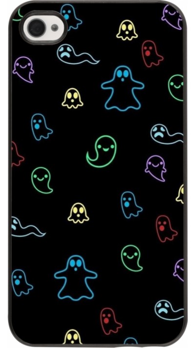 iPhone 4/4s Case Hülle - Halloween 2024 colorful ghosts