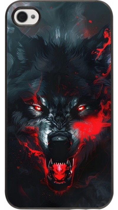 iPhone 4/4s Case Hülle - Halloween 2024 mad werewolf