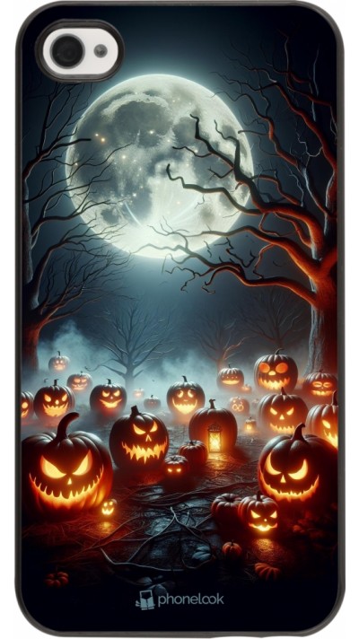 iPhone 4/4s Case Hülle - Halloween 2024 Viele Kuerbisse