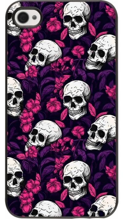 iPhone 4/4s Case Hülle - Halloween 2024 romantic skulls