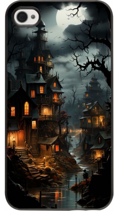 iPhone 4/4s Case Hülle - Halloween 2024 scary town