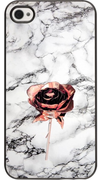 Hülle iPhone 4/4s - Marble Rose Gold