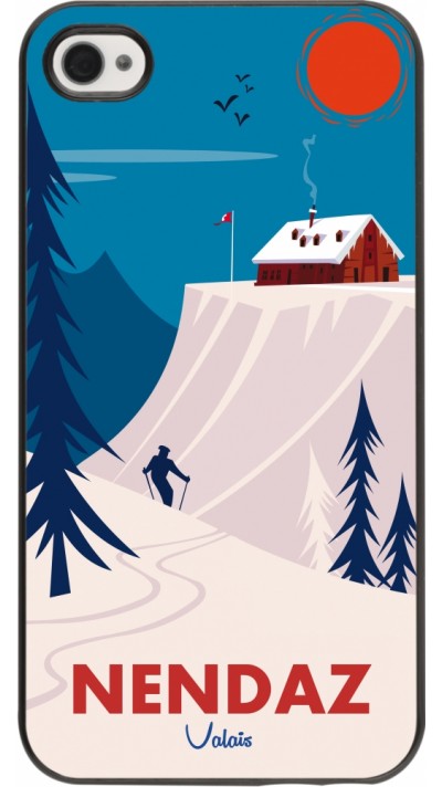 Coque iPhone 4/4s - Nendaz Cabane Ski