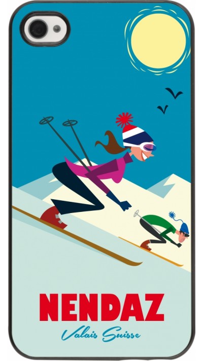 Coque iPhone 4/4s - Nendaz Ski Downhill