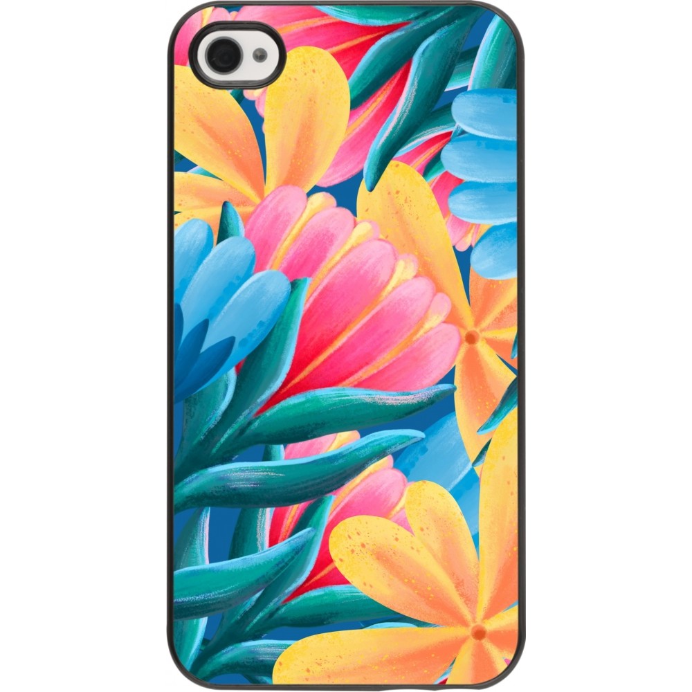 iPhone 4/4s Case Hülle - Spring 23 colorful flowers