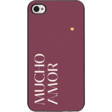 iPhone 4/4s Case Hülle - Valentine 2024 mucho amor rosado