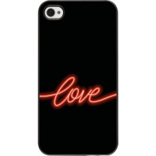 iPhone 4/4s Case Hülle - Valentine 2023 neon love