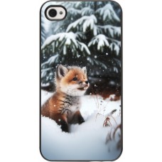 iPhone 4/4s Case Hülle - Weihnachten 2023 Fuechslein Tanne