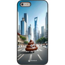 iPhone 5/5s / SE (2016) Case Hülle - Kackhaufen Emoji Spaziergang