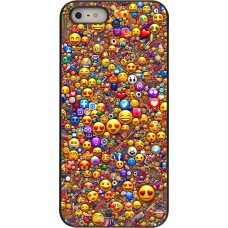 iPhone 5/5s / SE (2016) Case Hülle - Emoji gemischt