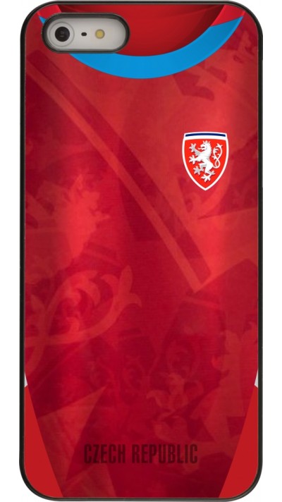 Coque iPhone 5/5s / SE (2016) - Maillot de football République Tchèque personnalisable