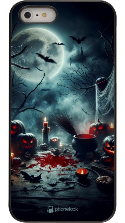 iPhone 5/5s / SE (2016) Case Hülle - Halloween 2024 Dunkler Mond