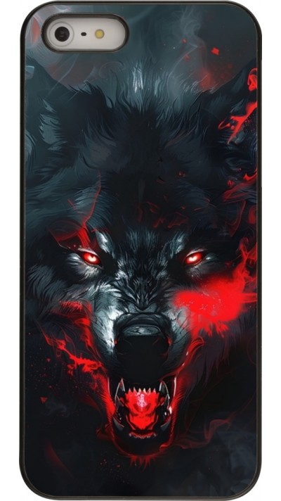 iPhone 5/5s / SE (2016) Case Hülle - Halloween 2024 mad werewolf