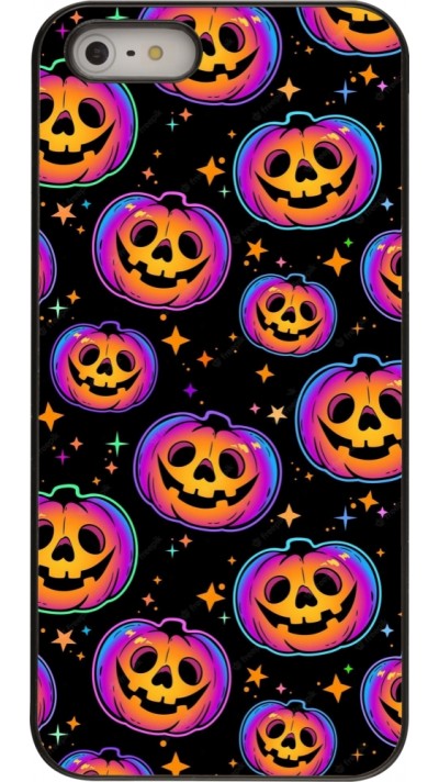 iPhone 5/5s / SE (2016) Case Hülle - Halloween 2024 rainbow pumpkins