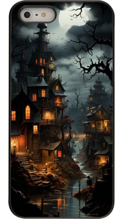 iPhone 5/5s / SE (2016) Case Hülle - Halloween 2024 scary town