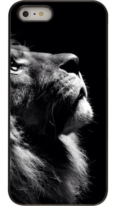 Hülle iPhone 5/5s / SE (2016) - Lion looking up