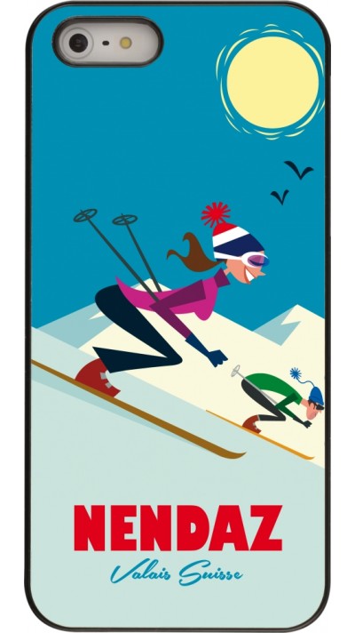 Coque iPhone 5/5s / SE (2016) - Nendaz Ski Downhill