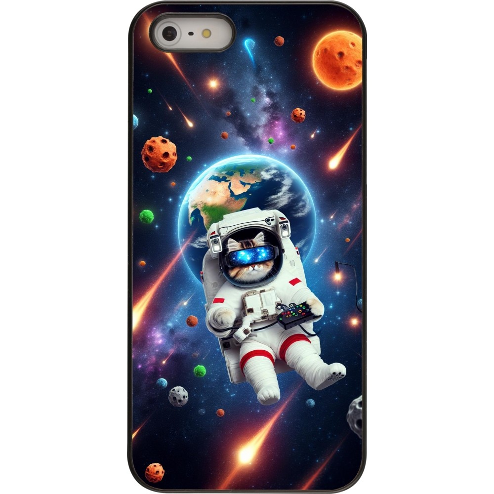 iPhone 5/5s / SE (2016) Case Hülle - VR SpaceCat Odyssee