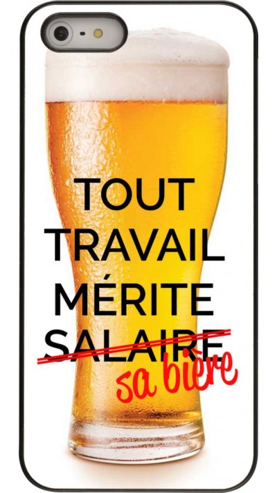 Hülle iPhone 5/5s / SE (2016) - Tout travail mérite sa bière