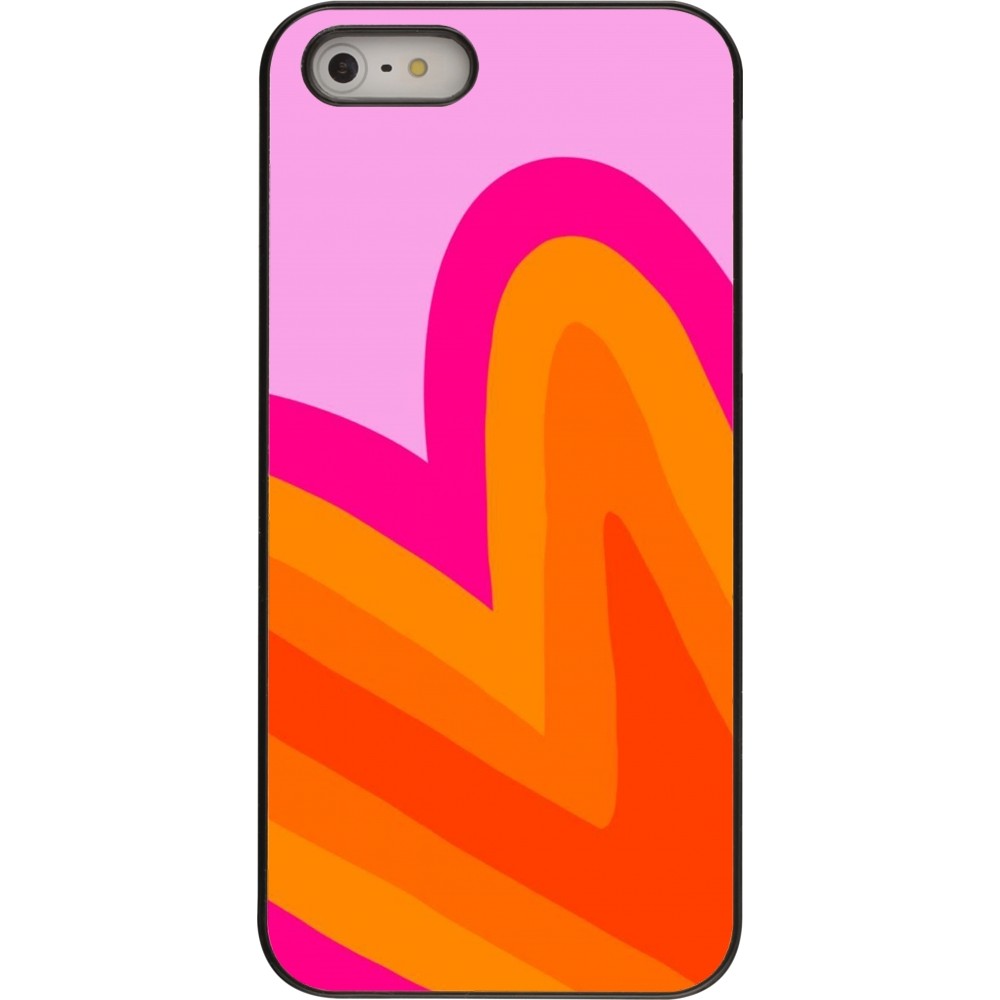 iPhone 5/5s / SE (2016) Case Hülle - Valentine 2024 heart gradient