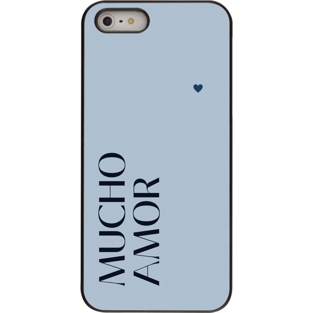 iPhone 5/5s / SE (2016) Case Hülle - Valentine 2024 mucho amor azul