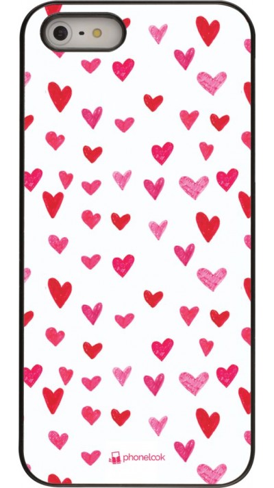 Hülle iPhone 5/5s / SE (2016) - Valentine 2022 Many pink hearts