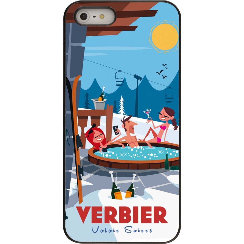 iPhone 5/5s / SE (2016) Case Hülle - Verbier Mountain Jacuzzi