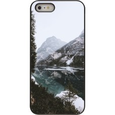 iPhone 5/5s / SE (2016) Case Hülle - Winter 22 snowy mountain and lake