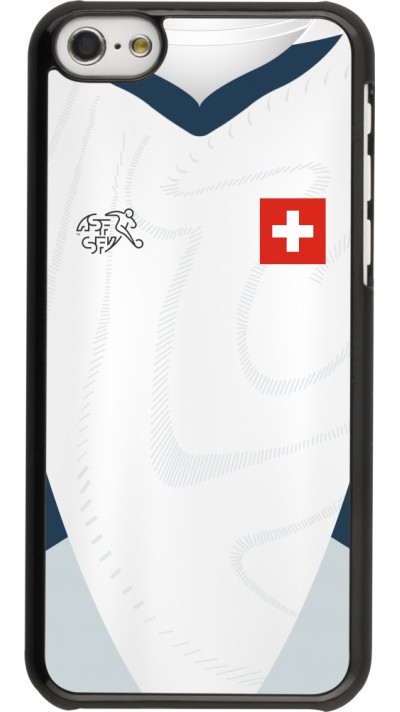 Coque iPhone 5c - Maillot de football Suisse Extérieur personnalisable