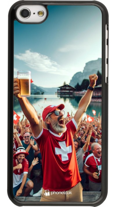 Coque iPhone 5c - Victoire suisse fan zone Euro 2024