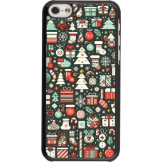 iPhone 5c Case Hülle - Weihnachten 2023 Flachmuster