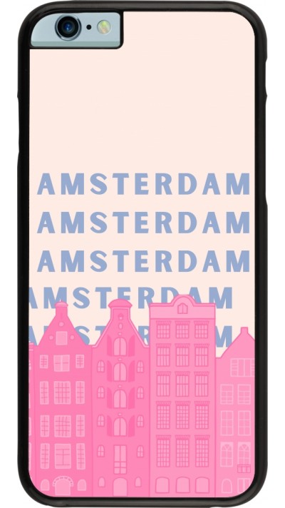 iPhone 6/6s Case Hülle - Amsterdam Pink Print