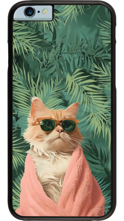 iPhone 6/6s Case Hülle - Cat Summer Palms