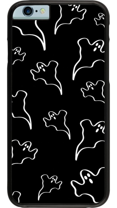 iPhone 6/6s Case Hülle - Halloween 2024 black and white ghosts