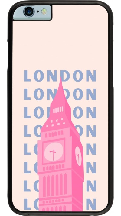 iPhone 6/6s Case Hülle - London Pink Print