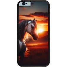 iPhone 6/6s Case Hülle - Majestätischer Sonnenuntergang Pferd