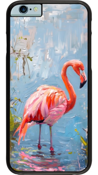 iPhone 6/6s Case Hülle - Paint Flamingo