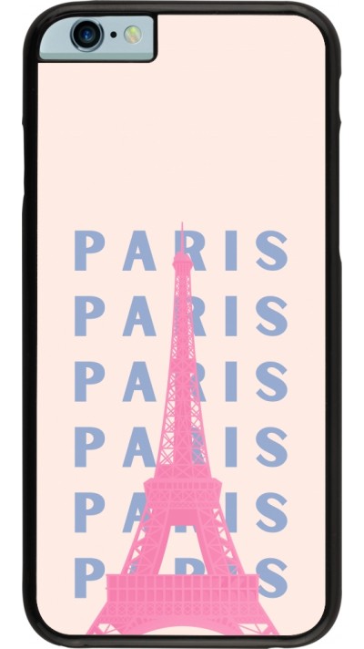 iPhone 6/6s Case Hülle - Paris Pink Print