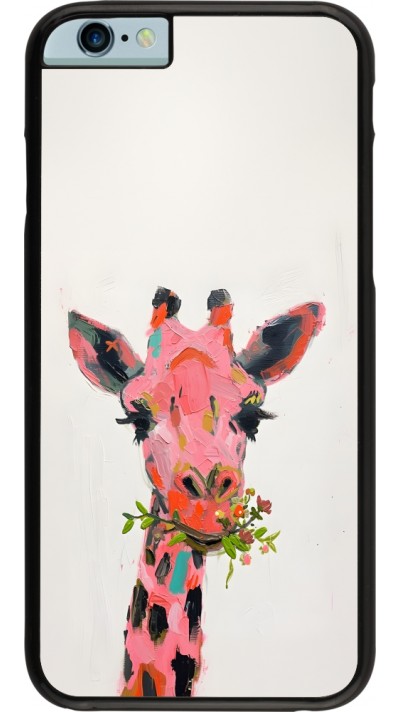 iPhone 6/6s Case Hülle - Pink Girafe Paint