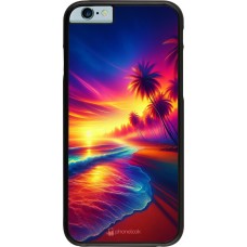 iPhone 6/6s Case Hülle - Strand Sonnenuntergang auffällig