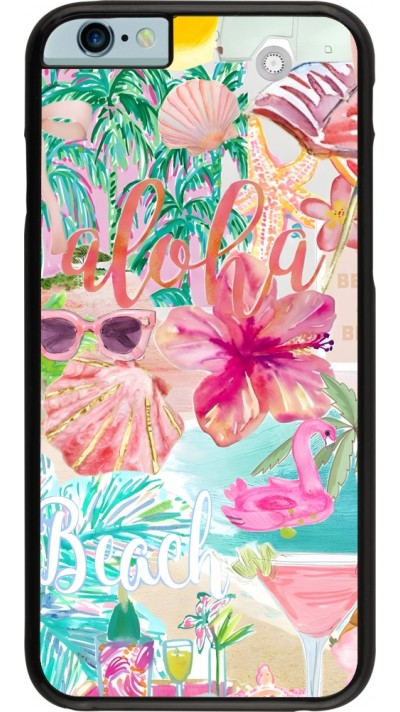 iPhone 6/6s Case Hülle - Preppy Collage Aloha