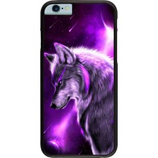 Hülle iPhone 6/6s - Purple Sky Wolf