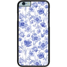 iPhone 6/6s Case Hülle - Spring 23 watercolor blue flowers