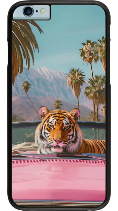 Coque iPhone 6/6s - Tigre voiture rose