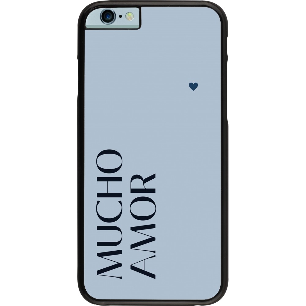 iPhone 6/6s Case Hülle - Valentine 2024 mucho amor azul