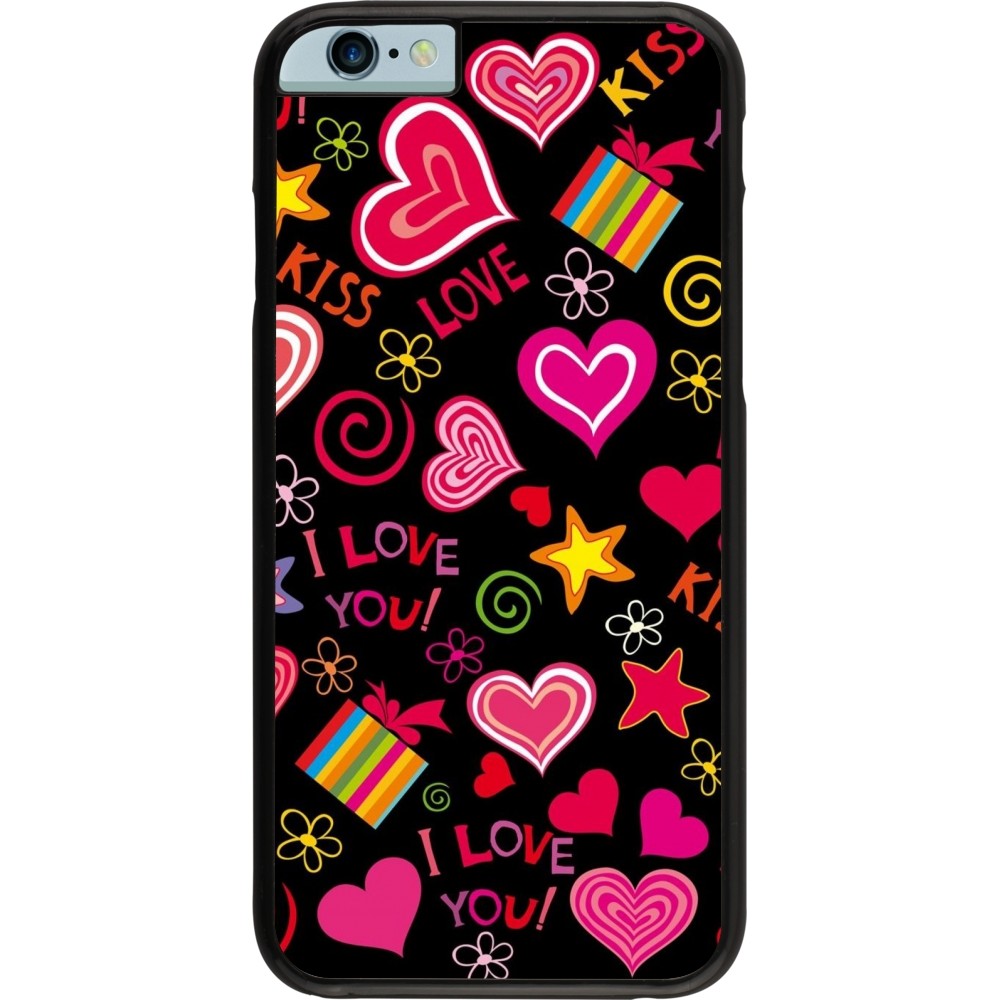 iPhone 6/6s Case Hülle - Valentine 2023 love symbols