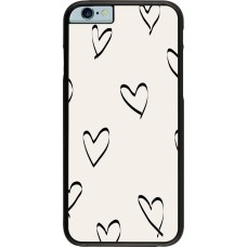 iPhone 6/6s Case Hülle - Valentine 2023 minimalist hearts